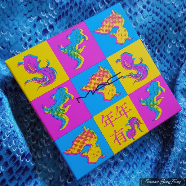 MAC Moon Masterpiece Extra Dimension Skinfinish box with pop art fish pattern
