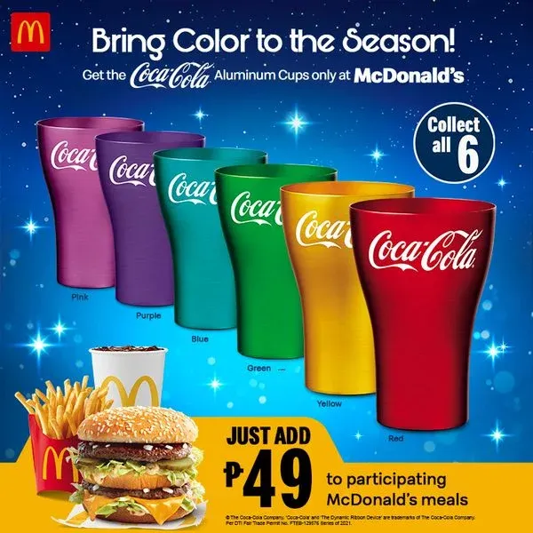 McDonald's Coca-Cola Aluminum Cups