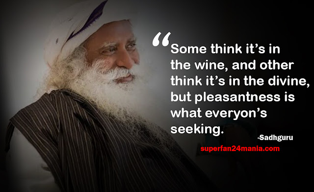 "Some think it’s in the wine, and other think it’s in the divine, but pleasantness is what everyon’s seeking."