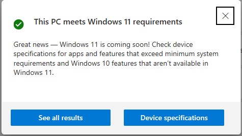 Sử dụng Windows PC Health Check để kiểm tra tính tương thích Windows 11