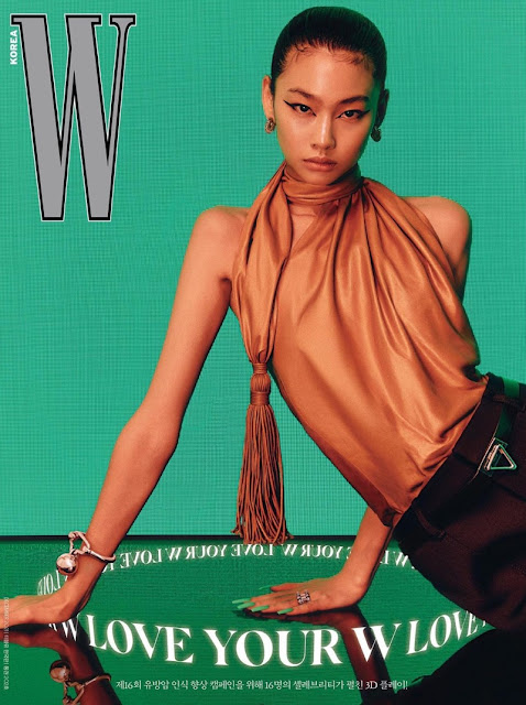 HoYeon Jung in Louis Vuitton on Vogue Korea August 2022 by Cho