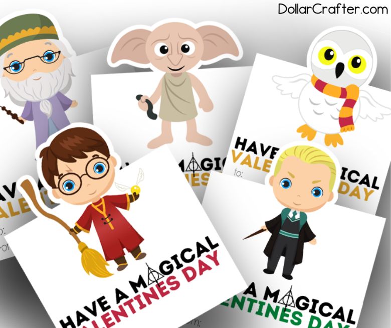 Harry Potter printable valentines for kids