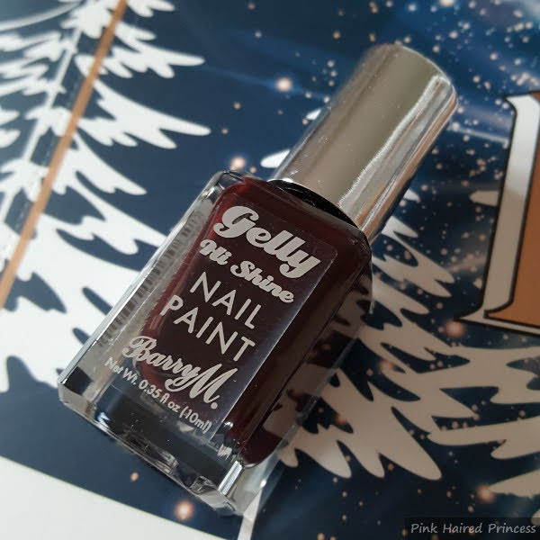 Barry M  Gelly Hi Shine Nail Paint in Black Cherry