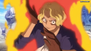 ワンピースアニメ 752話 サボ かっこいい メラメラの実 SABO | ONE PIECE Episode 752