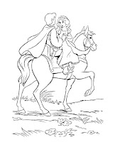 coloring page for girls Princes and princess