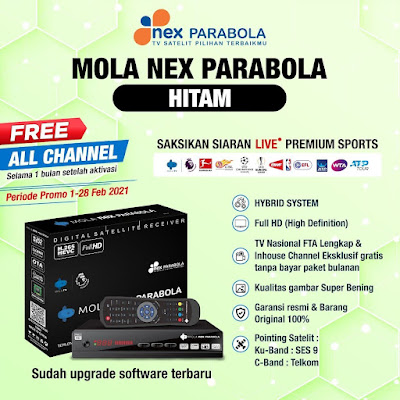 Receiver Mola Nex Parabola Dus Putih