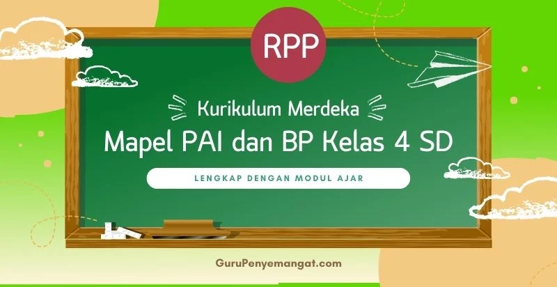 RPP Kurikulum Merdeka PAI SD Kelas 4 Bab 1