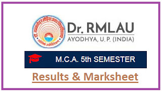 Avadh University MCA 5th Sem Result 2023