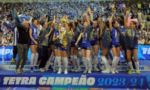 Tetra Campeãs Nacionais de Voleibol