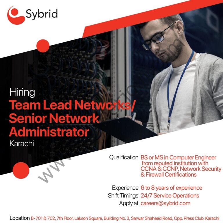 Jobs in Sybrid Pvt Ltd