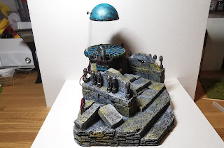 Transform capsule, diorama sci-fi ze styroduru