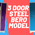 3 door Steel Bero With Dressing | 3 Door Almirah with Dressing