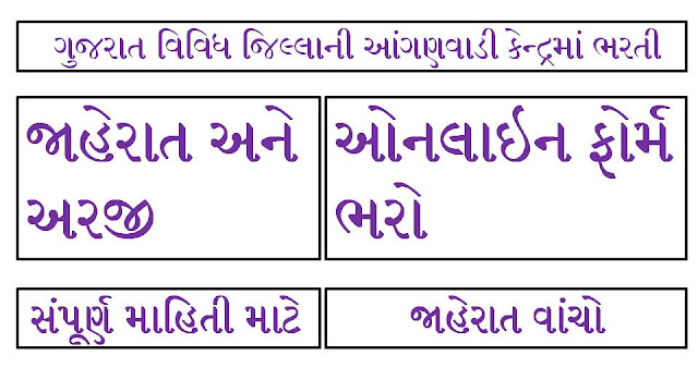 Gujarat Anganwadi Bharti 2022 @ e-hrms.gujarat.gov.in