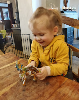 Rosie with her Gingerbread Dragon