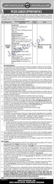 peshawar-electric-supply-company-pesco-alm-jobs-2022