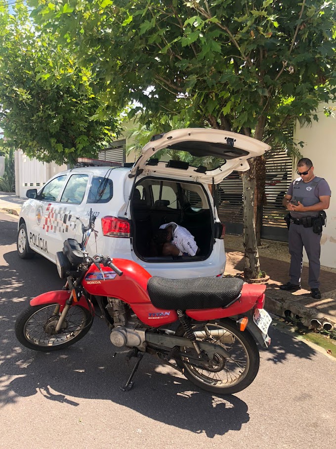 Homem é preso após furtar moto em Birigui 
