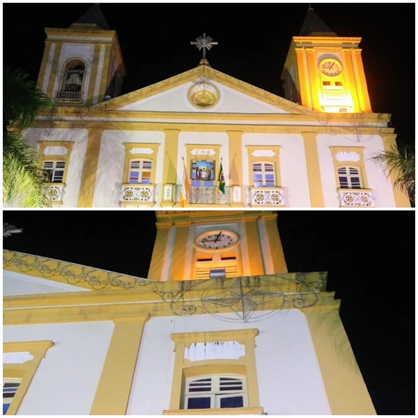 RELÓGIO DA PARÓQUIA JESUS, MARIA E JOSÉ VOLTOU A FUNCIONAR - DEDICAÇÃO DO PADRE RIVALDO PEIXOTO