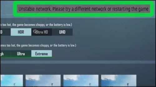 How To Fix BGMI Unstable Network. Please Try A Different Network or Restarting The Game Battleground Mobile India (BGMI)