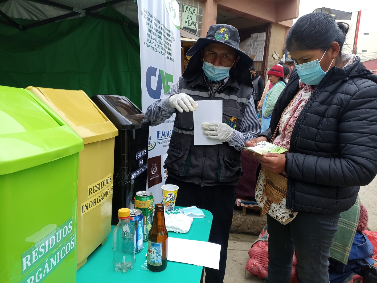 Campaña de socializacion del reciclaje Oruro