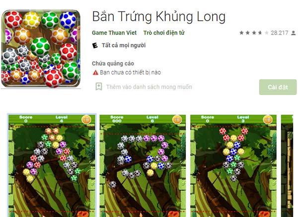 Game Bắn Trứng Khủng Long: Egg Shoot cổ điển a