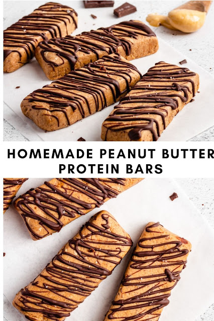 HOMEMADE PEANUT BUTTER PROTEIN BARS