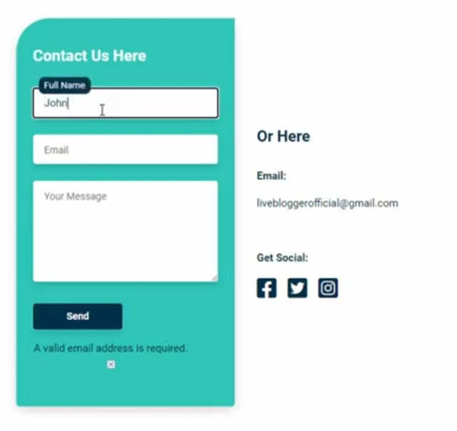 How to Add contact Us page in Blogger .