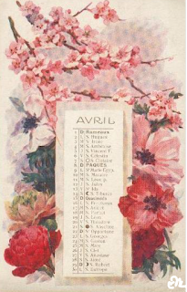 mois avril fleurs