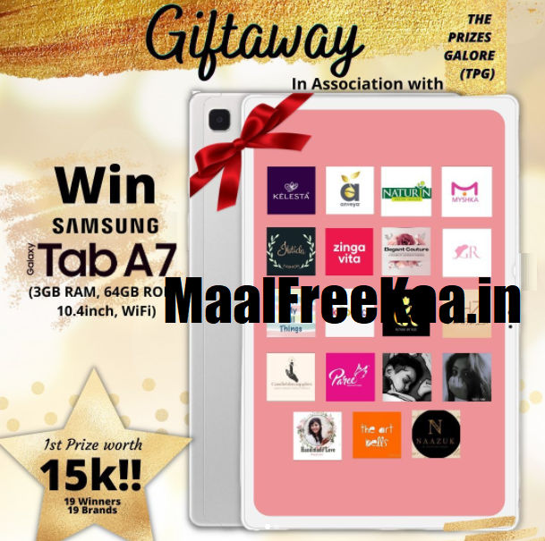 Instagram contest win Prize Samsung Tab A7