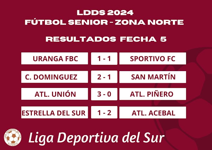 Resultados Fecha 5 - Fútbol Senior #LDDS 