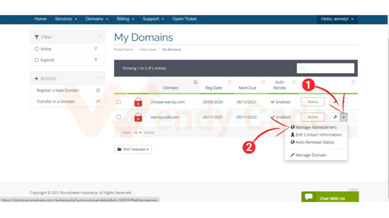 cara mengarahkan name server domain ke cloudflare