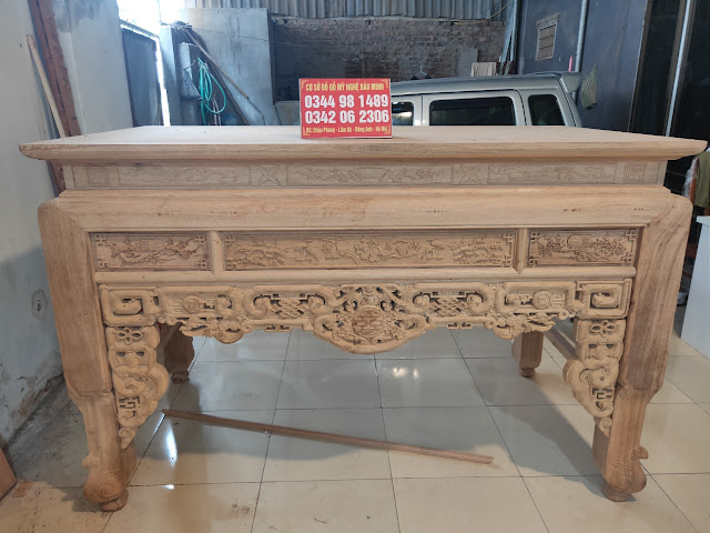 Án gian ngũ phúc gỗ gụ