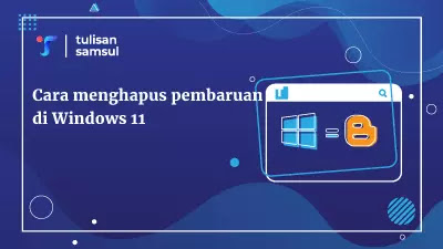 Cara menghapus pembaruan di Windows 11