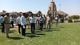 चित्तौड़गढ़:मुख्यमंत्री की यात्रा को लेकर प्रशासन मुस्तैद, अधिकारियों ने दुर्ग पर लिया व्यवस्थाओं का जायजा