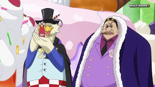 ワンピースアニメ WCI編 833話 モルガンズ | ONE PIECE ホールケーキアイランド編