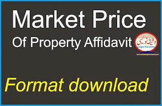 Market Price of Property Affidavit
