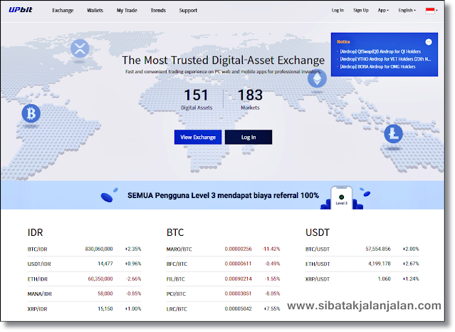 aplikasi kripto exchanger indonesia upbit