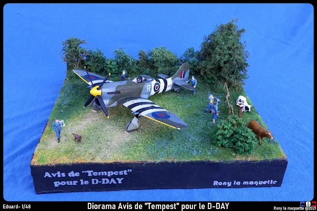 Les figurines du diorama Tempest Mk.V Eduard.
