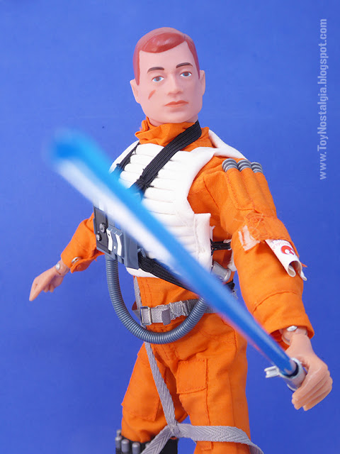 ACTIONMAN Luke Skywalker piloto Ala-X Detalle sable láser ( STAR WARS - Luke Skywalker- ACTIONMAN)