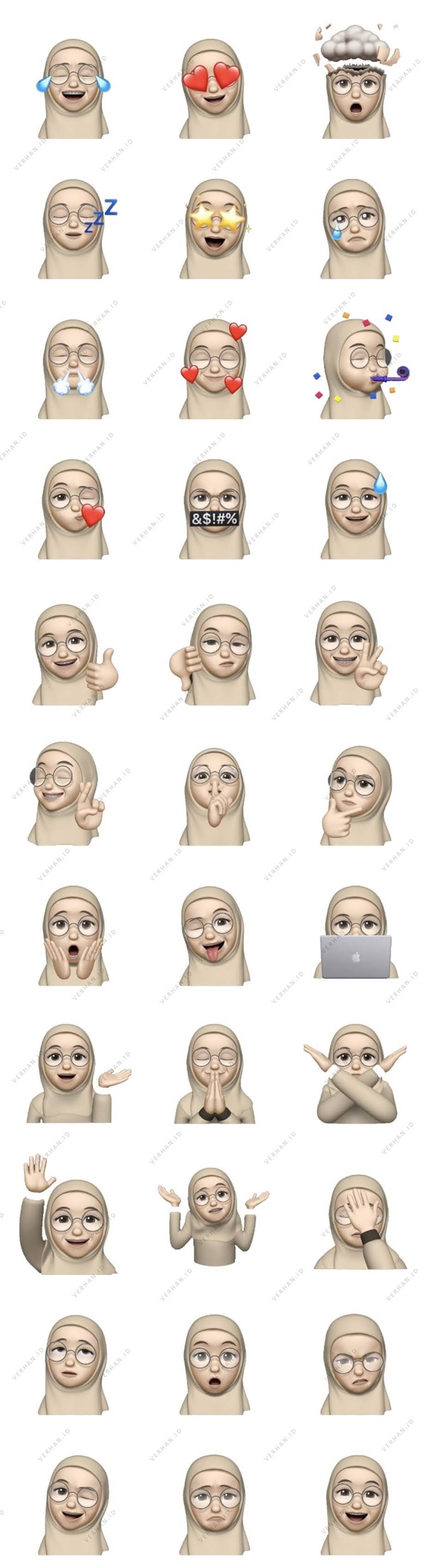 emoji hijab iphone png