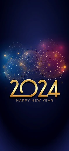 HAPPY NEW YEAR 2024 WALLPAPER PHONE