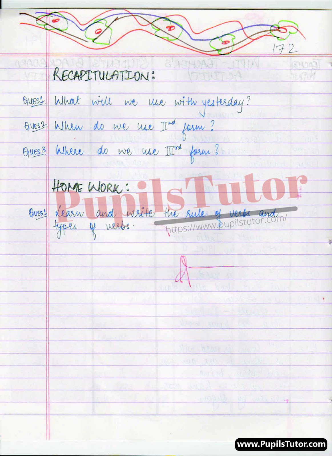 B.Ed English Grammar Lesson Plan For Class 8 PDF On Verb  – [Page 6] – pupilstutor.com