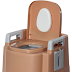 Samnuerly 2-Color Portable Toilet Seat – Travel & Home Commode for Elderly, Pregnant Women & Camping (Khaki)