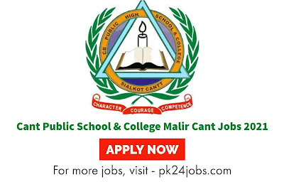 Cant Public School & College Malir Cantt Jobs Vacancies 2022 – Latest Jobs 2022