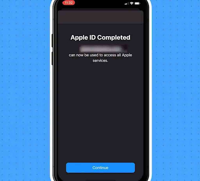 إنشاء معرف Apple باستخدام App Store