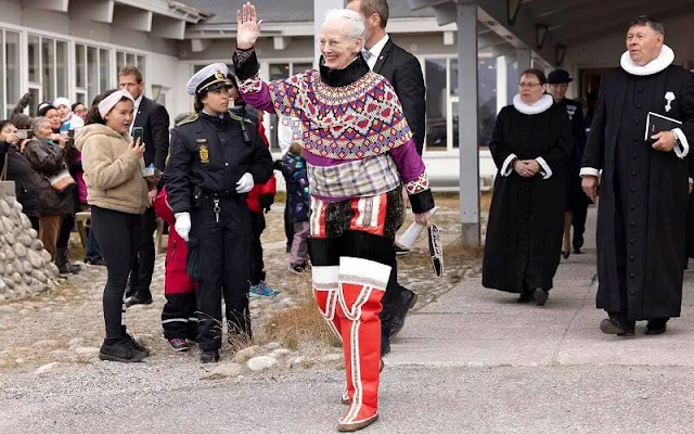 Queen Margrethe attended an episcopal ordination ceremony held for the Diocese of Greenland's new bishop, Paneeraq Siegstad Munk
