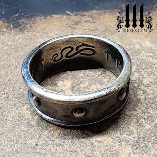 Mens-dragon-ring-in-silver-medieval-promise-ring-gothic-medieval--fantasy-jewelry