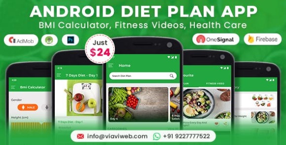 Código-fonte do aplicativo Android Diet Plan v6.0 (calculadora de IMC, vídeos de fitness, cuidados com a saúde)