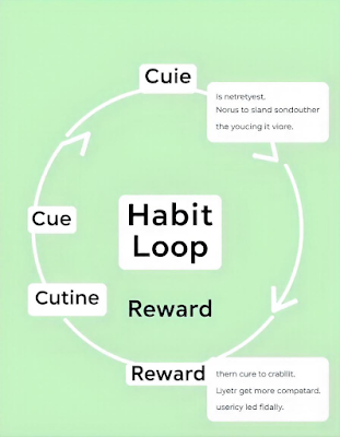Diagram of habit loop showing cue, routine, and reward"