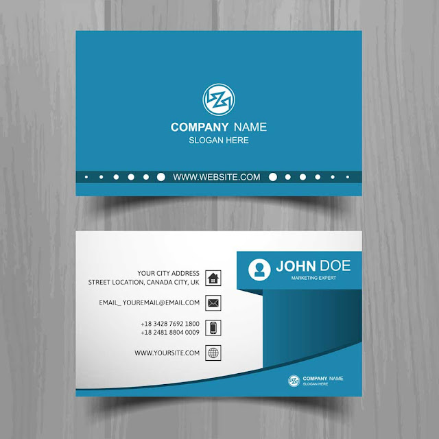 Blue Business Card