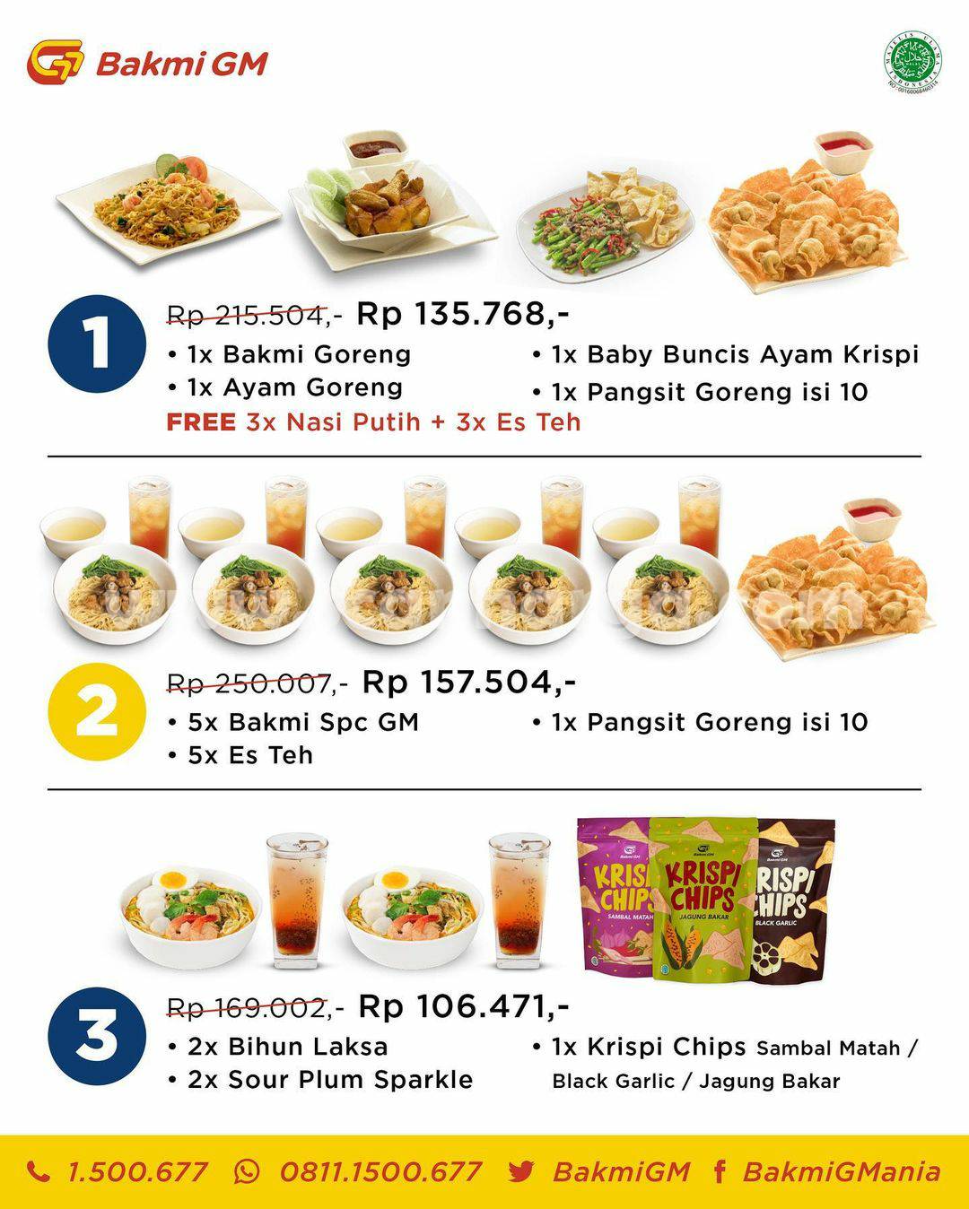 Promo BAKMI GM DISKON 63% dengan Debit & Kartu Kredit MANDIRI